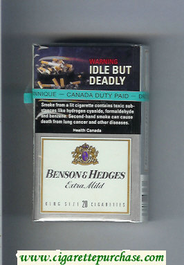 Benson Hedges Extra Mild cigarettes